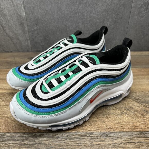 Nike Air Max 97 GS Pure Platinum Light Crimson Size 4Y Size 5.5 Womens Sneakers - Picture 4 of 9